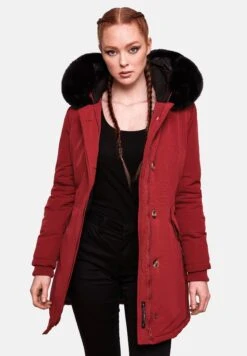 Marikoo Karmaa - Abrigo De Invierno - Blood Red With Black Fur -Marikoo Ventas 41df2a7dfbfd4fe7b4f2a26fd17cd566