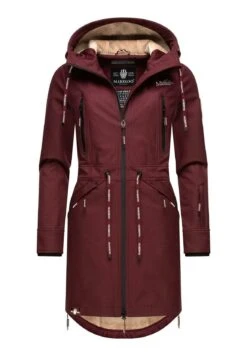 Marikoo Racquelle - Parka - Dark Red Melange -Marikoo Ventas 437af6ee4b1843c2b3b020f3def7bd48