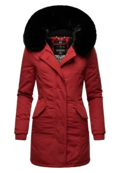Marikoo Karmaa - Abrigo De Invierno - Blood Red With Black Fur -Marikoo Ventas 68643d4eee704ab19458edb144d7d9ee