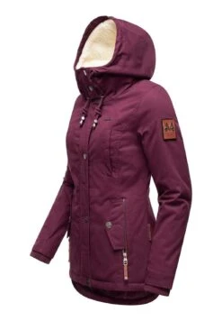 Marikoo Bikoo - Abrigo De Invierno - Dark Red Melange -Marikoo Ventas 6872324a1d124aa089a1423c25c4f416