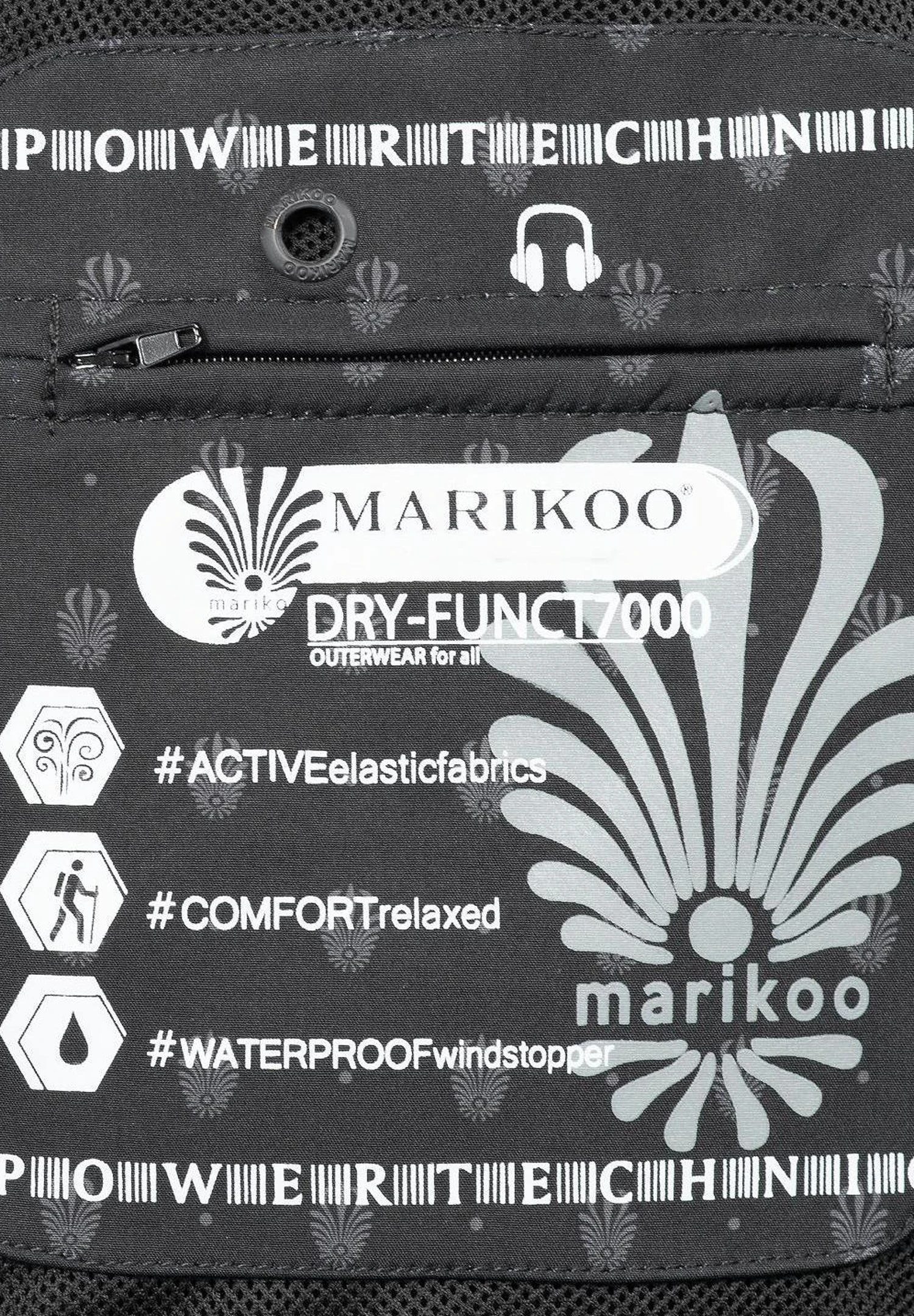 Marikoo Zimtzicke - Parka - Black Melange 8 Marikoo Zimtzicke - Parka - Black Melange - Imagen 8