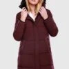 Marikoo Streliziaa - Abrigo De Invierno - Dark Red Melange