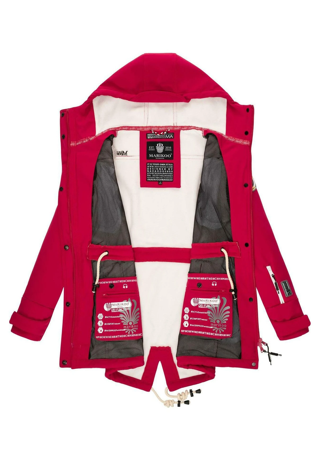 Marikoo Zimtzicke - Parka - Fuchsia 4 Marikoo Zimtzicke - Parka - Fuchsia - Imagen 4