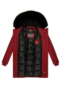 Marikoo Karmaa - Abrigo De Invierno - Blood Red With Black Fur -Marikoo Ventas e093916dc1984dd8aa554f4984bf9a7f
