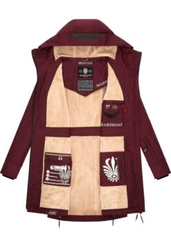 Marikoo Racquelle - Parka - Dark Red Melange -Marikoo Ventas e303aee27faf42a2814b71d232ba6ee7